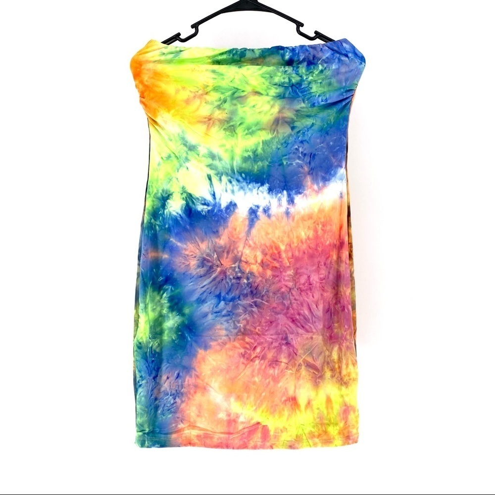 Absolutely Love It Women's Tie Dye Tube Dress - XL